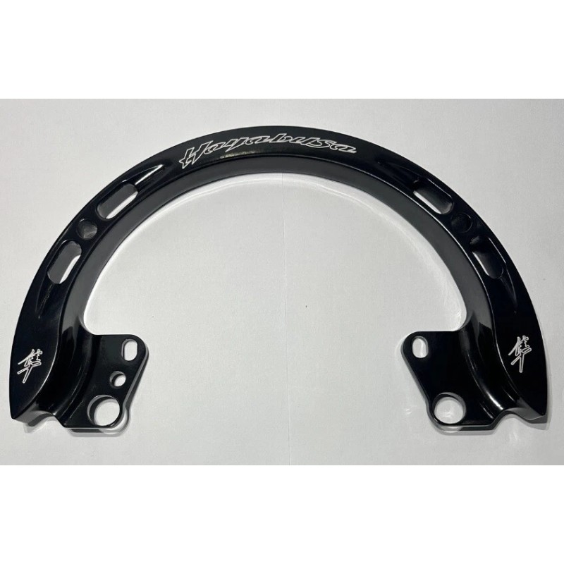 SportBikeLites Suzuki GSXR 1300 Hayabusa Logo Black Engraved Passenger Grab