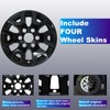 TULALUX Wheel Skins Compatible with Toyota Tacoma 2024-2025; Glossy Black