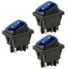 ETOPARS 3 Pieces Car Toggle Switch 12V 20A Blue LED