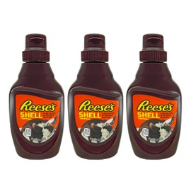 Reese's Peanut Butter Shell Topping,7.25-Ounce Bottle (Pack of 3)