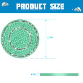 Sandfren Bling Car Cup Holder Coaster, 4PCS Silicone Crystal Rhinestone Anti Slip Vehicle Drink Mat, Soft Automotive Interior Water Bottle Pad Accessories, Universal for SUV Truck (Green/White)