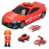 Speed&GO 49460 Speed & Go Truck Fire Truck with 3