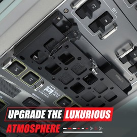 Tumukiw Car Roof Rack Cargo Compatible with 2020-2025 INEOS Grenadier Overhead Organizer Storage Panel, Aluminum Alloy Car Roof Control Panel Storage Basket Auto Accessories