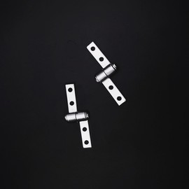 Leewoth 2pcs Torque Friction Type Positioning Hinges Torque Hinges 360 Degree Torque for Show Cases Chests Cabinets Equipment Doors