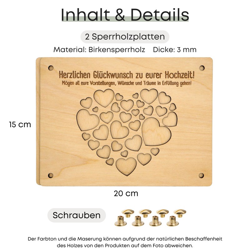 ZUKLA Packaging for Wedding Money Gifts XL 20 x 15