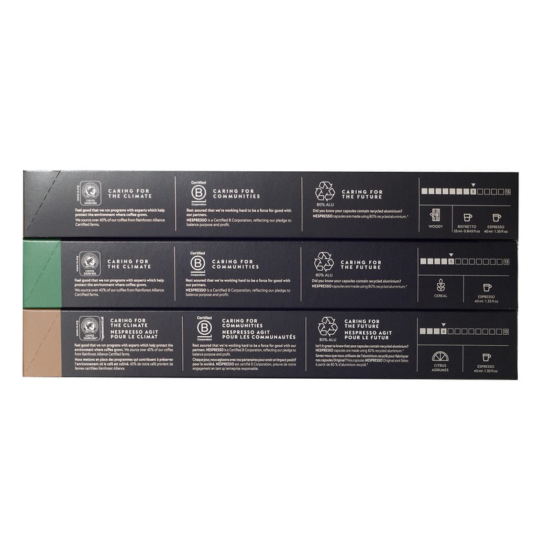 Nespresso Trio Pack 30 Capsule/Pods ( Roma, COSI, Cappriccio )