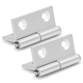 Tgoon 2PCS Bisagras abatibles, Bisagra Plegable Aluminio Grueso 4mm Buje Resina Antipolvo para Mueble Puerta Gabinete Ventana Herraje