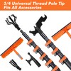 Msnaile Window Washing Kit with Extension Pole 4.7 to 24FT,