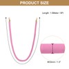 PATIKIL 5 Feet Pink Velvet Stanchion Rope, 4 Pack Crowd