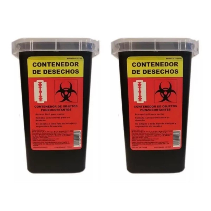 Multi Import 2 Contenedores De Navajas Y Objetos Punzo Cortantes