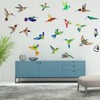 AIBAOBAO 32 Large Beautiful Humming Birds Wall Stickers Flying Hummingbird