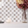 WalDecoo Square Tile Stick on for Kitchen, 3D Mosaic Tile