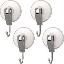 レック(LEC) レバー式 吸盤フック 4.5×3×7.5cm ‎ H-606 4個入り