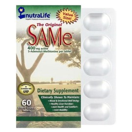 Nutra Life The Original SAMe 400mg Enteric Coated 60 Tablets, 60 Count, 1 Count / 뉴트라라이프 The 오리지널 SAMe 400mg 장용 코팅 60정, 60개, 1개