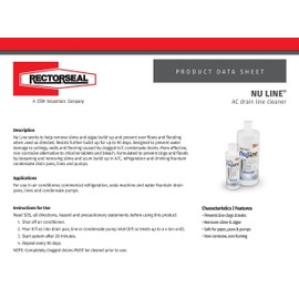 NuLine NuLine HVAC Condensate Nu-Line Drain Cleaner, 8 ounce (Pack of 6)