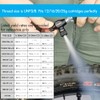 BriskMore Black CO2 Inflator Presta and Schrader Valve Compatible Bicycle
