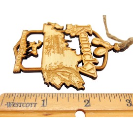 Kentucky Ornament Wooden Christmas Tree Decoration The Bluegrass State Holiday Décor Made in The USA