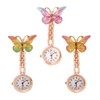 SHIDXIB 3Pcs Cute Butterfly Quartz Watch Brooch Accurate Timekeeping Stylish