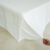 BISELINA Waffle Weave Bed Skirt, 14" Tailored Draped Basic Dust
