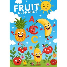 Fruit Alphabet - A Deliciously Fun Coloring Book!: What if learning the alphabet could be as sweet and colorful as a fruit salad? "Fruit Alphabet" is ... while having fun with adorable fruits!