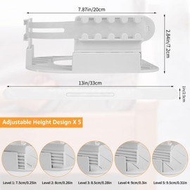 YTACREA Bed Sheet Tensioner, Bed Sheet Holder with Lock Strips, Pack of 4, 5 Adjustable Heights Bed Sheet Tensioner for Bedding, Fitted Sheet Holder, Bed Sheet Holder, Hold Sheets Firm and Tight