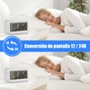 Reloj despertador con números,Reloj inteligente digital LED para dormir,indica fecha