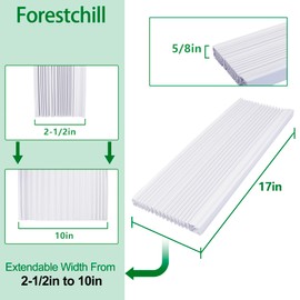 Forestchill Window Air Conditioner Side Panels, Double Layers Insulation Window AC Side Panels, Fits Up to 17" H x 10" W, Pack of 2, White