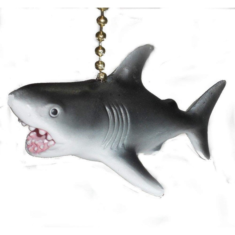 Great White Shark Fan Pull Decorative Light Chain