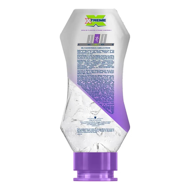 Gel para cabello Xtreme Lady Keratina Squeeze 260g