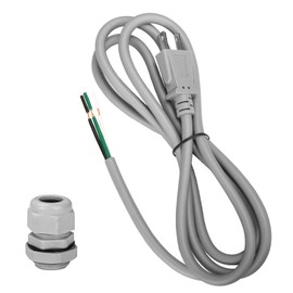Power Cord Kit for RadonAway Radon Fans and Spruce Dryer Boost Fans (6Ft, 3 Prong, 18 Gauge)