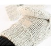 Novawo Wool Blend Knit Convertible Insulating Fingerless Gloves with Mitten