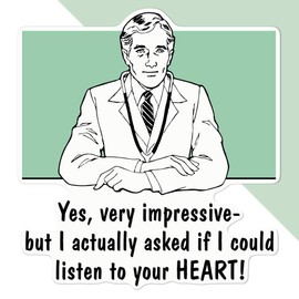 Large 210mm 'Funny Doctor Joke' Permanent Sticker Decal for Cars/Windows/Bins/Walls etc (DW00136834)