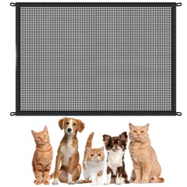 Stair Gate, 110x72cm Mesh Stair Gate For Dogs, Retractable Baby Gate, Puppy Gates Indoor No Drilling, Portable Dog Gate, Dog Fence, Convenient Stair Gate For Pets Kids