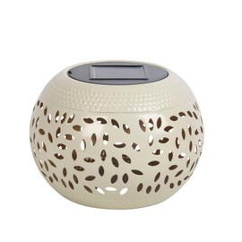 Solar Lantern Outdoor Waterproof - Solar Table Lights LED White Metal Tabletop Light Solar Powered Decorative Lighting Lanterns for Desk Bedroom Patio Garden Pathway Yard