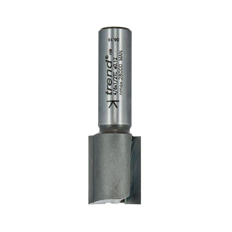 Trend Professional Straight Two Flute Router Cutter, 1/2 Inch Shank,
