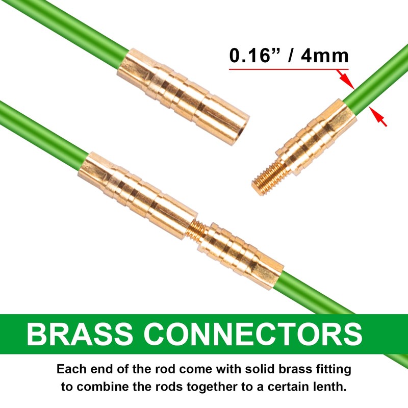 14FT Wire Fish Tool Electrical Wire Snake Fish Tape Fish