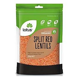 Lotus Organic Red Lentils 250g