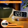 OurLeeme Digital Alarm Clock, LED Alarm Clocks Bedside with Temperature