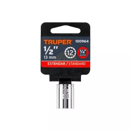 Truper D-1416-B 1/2" socket, 12 points, 1/4" drive