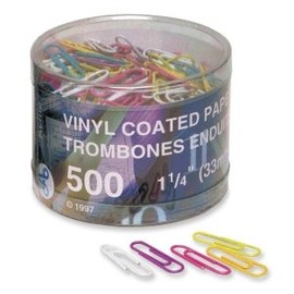 Acme United ACM90826 Paper Clips-500 Pack-Assorted Colors