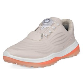 ECCO Women's LT1 BOA Hybrid Waterproof Golf Shoe, Limestone, 7-7. 5