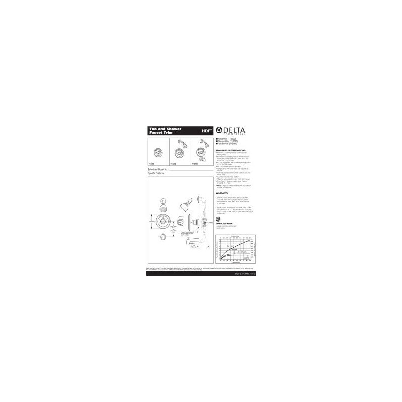 DELTA FAUCET T13090, Chrome