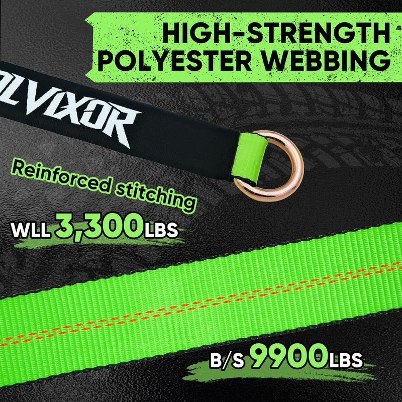 Bolvixor 4 Pack Car Tie Down Straps for Trailers 2"