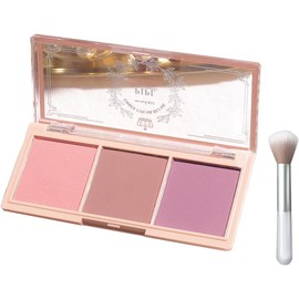 wefenad Rubor para mejillas, rubor mate 3 en 1, maquillaje en polvo, rubor de larga duración, no graso, brillo mate, brillo natural. e4