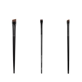 Eyeliner Brush (Set of 3) Eye Makeup Brush, Eyebrow Brush, Fiber Bristle, Gentle on the Skin, Easy to Draw, Slanted Flat, Makeup Tool, Black