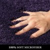 MIULEE Dark Purple Bathroom Runner Rugs, Soft Absorbent Microfiber Long
