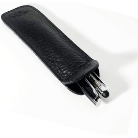 Lanier Pens Black Double Pen Slip - Leather