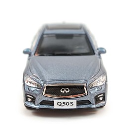 Paudi Model 1/64 Infiniti Q50S Mini Car Collection Blue Ready-Made