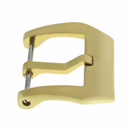 Ewatchparts 26mm BRonze Pre-V Screw-In Leather Strap Rubber Band Buckle Compatible With 47mm Panerai