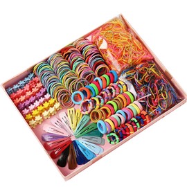 Colorful Telephone Wire Hair Bands for Kids, Braided Telephone Wire Hair Bands, Spiral Hair Ties Phone Cord for Women Girl (1 Box)